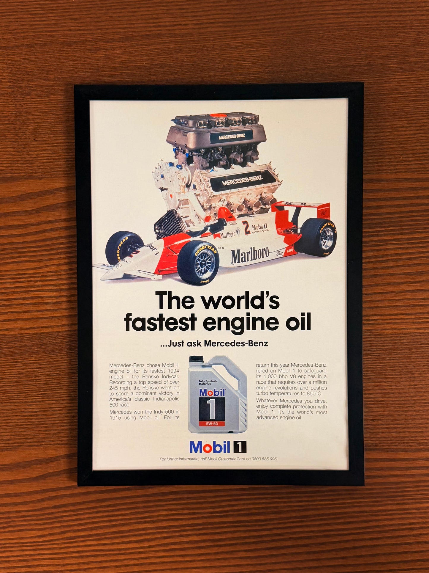Original Mobil F1 Marlboro Advert - 1980s