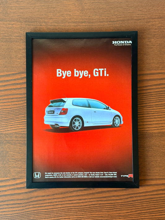 Original Honda Civic Type R EP3 Advertisement - 2001