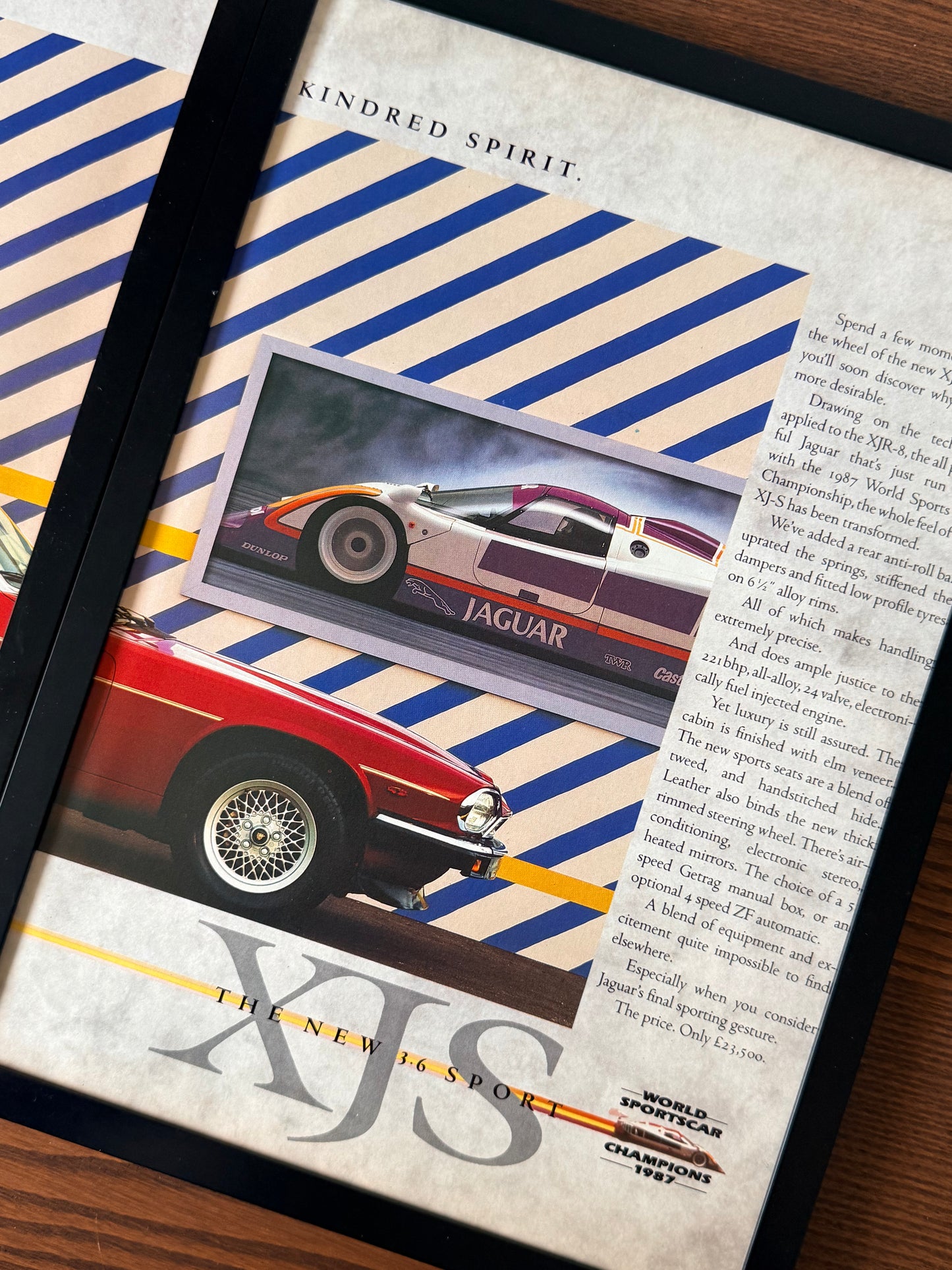 Original Jaguar XJS Le Mans Advert - 1980s