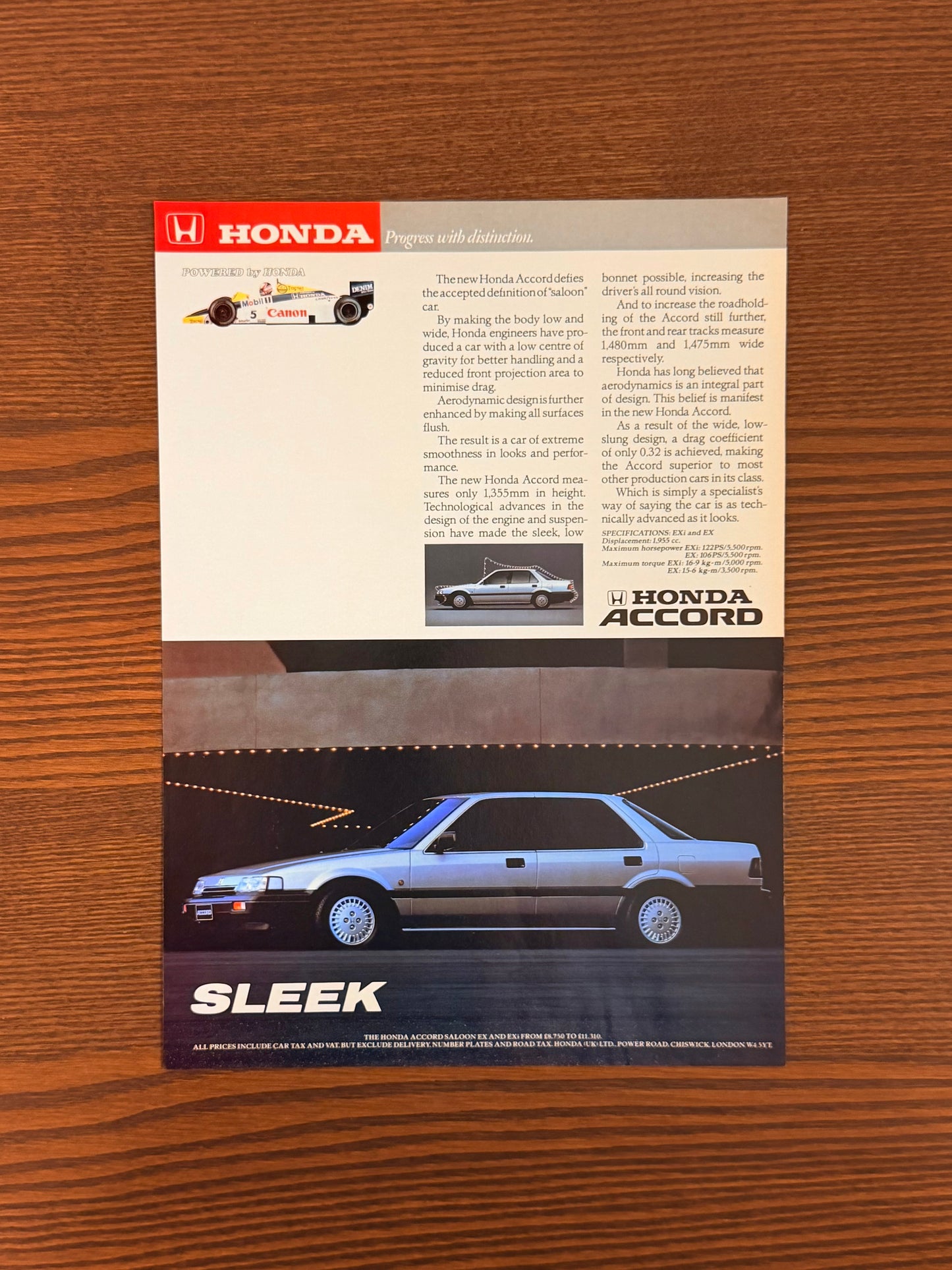 Original Honda Accord Advert - 1980s