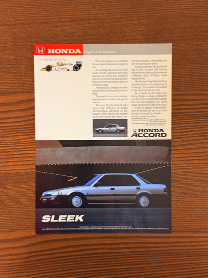 Original Honda Accord Advert - 1980s