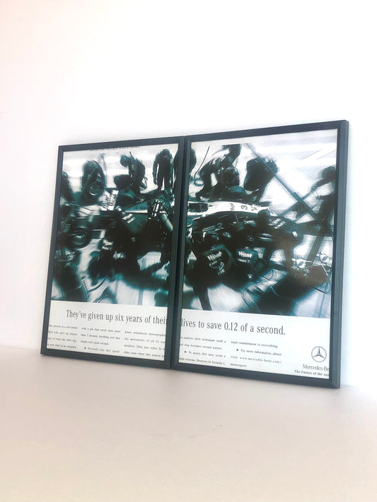 Rare Original Mercedes F1 Motorsport Advert - 2001