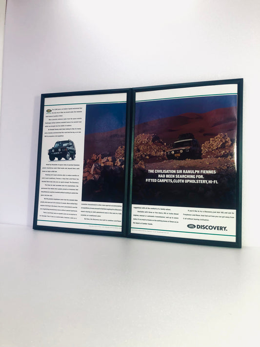 Original Vintage Land Rover Discovery Sir Ranulph Fiennes Advert – 1990s
