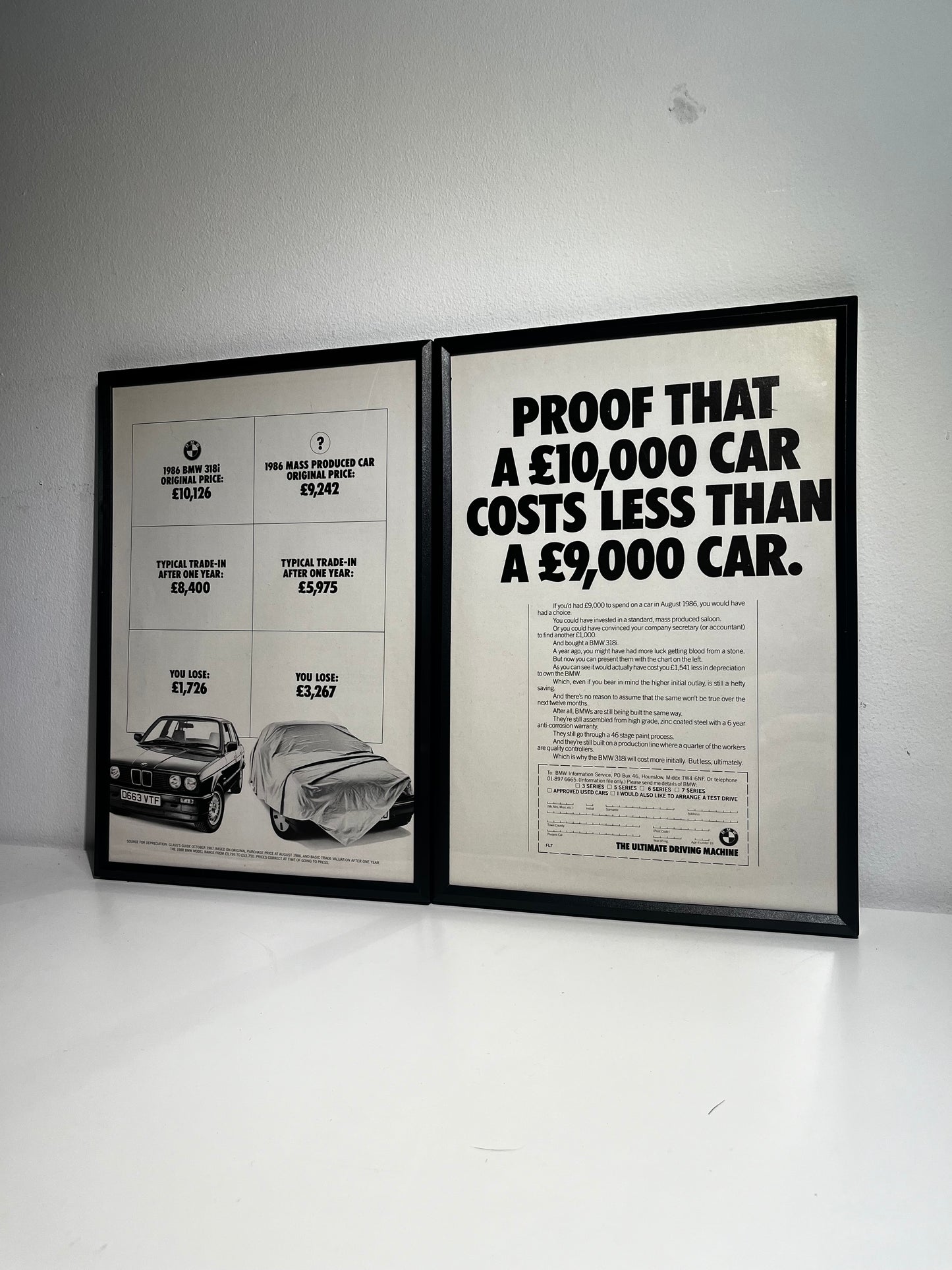 Original BMW E30-3 Series Advert - 1988