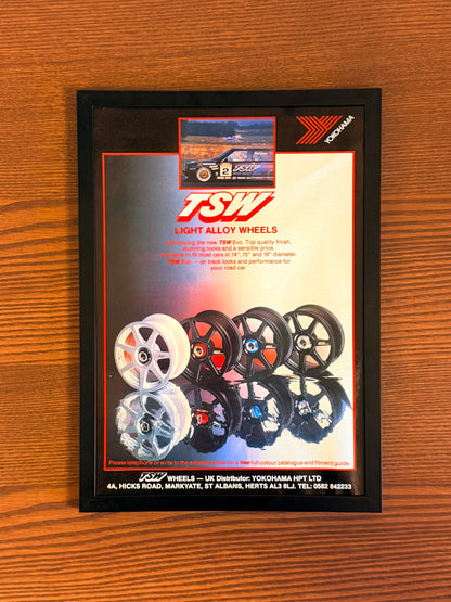 Original TSW Yokohama Wheels Advert - 1990s