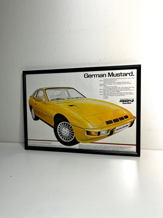 Original Porsche 924 Turbo Advert - 1970s