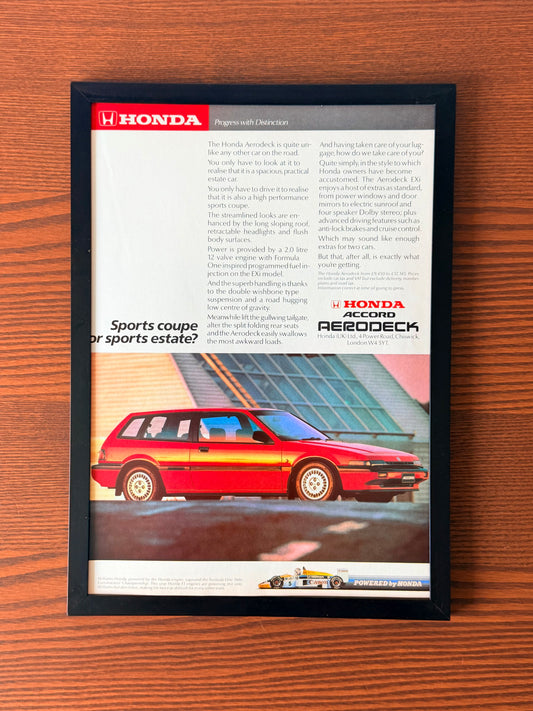 Original Honda Accord Advertisement - 1980s