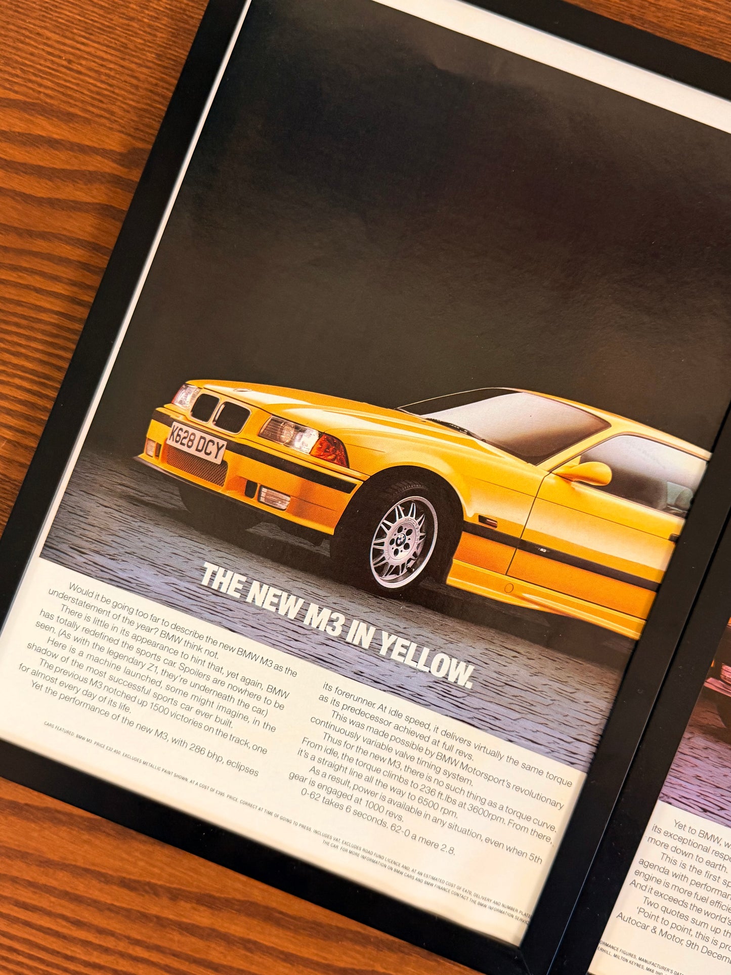 Original BMW E36 M3 Advert - 1993