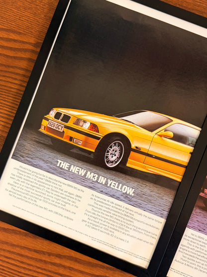 Original BMW E36 M3 Advert - 1993