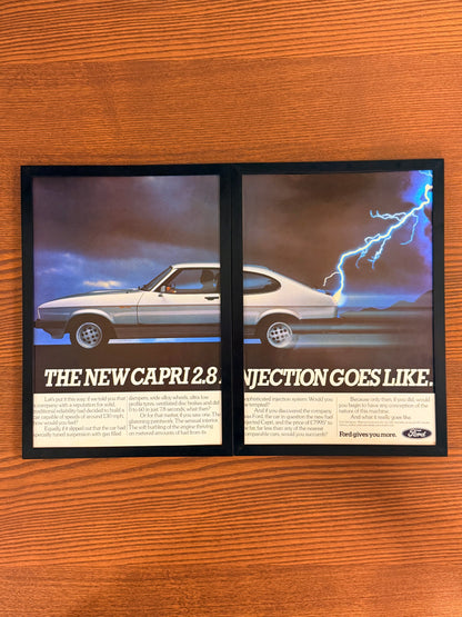 Original Ford Capri 2.8 Injection Advert - 1980s