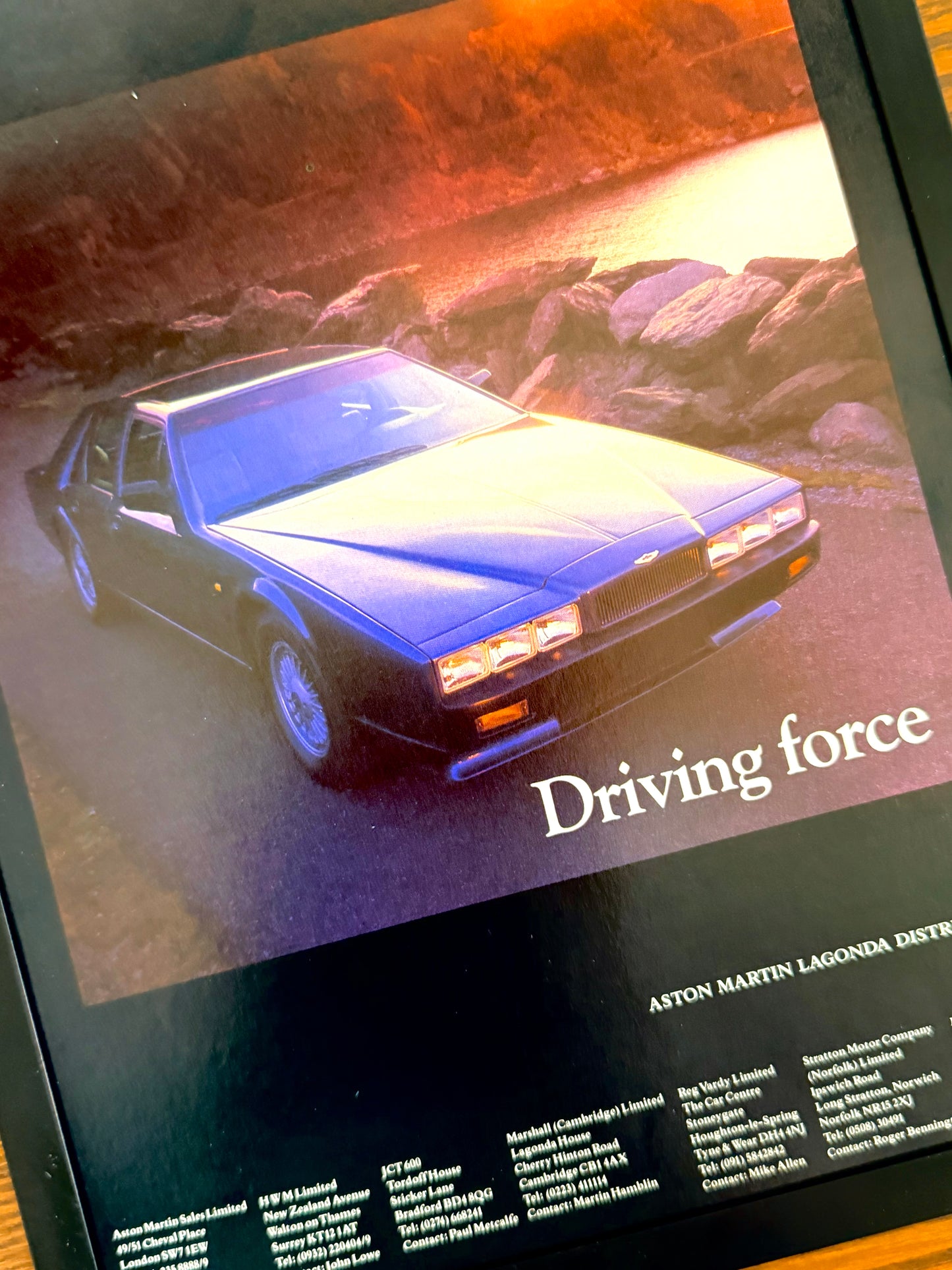 Original Aston Martin Advert - 1980s