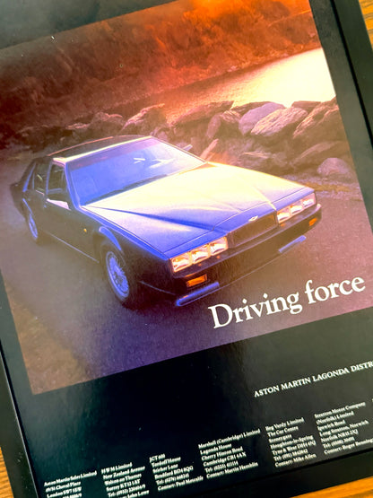 Original Aston Martin Advert - 1980s