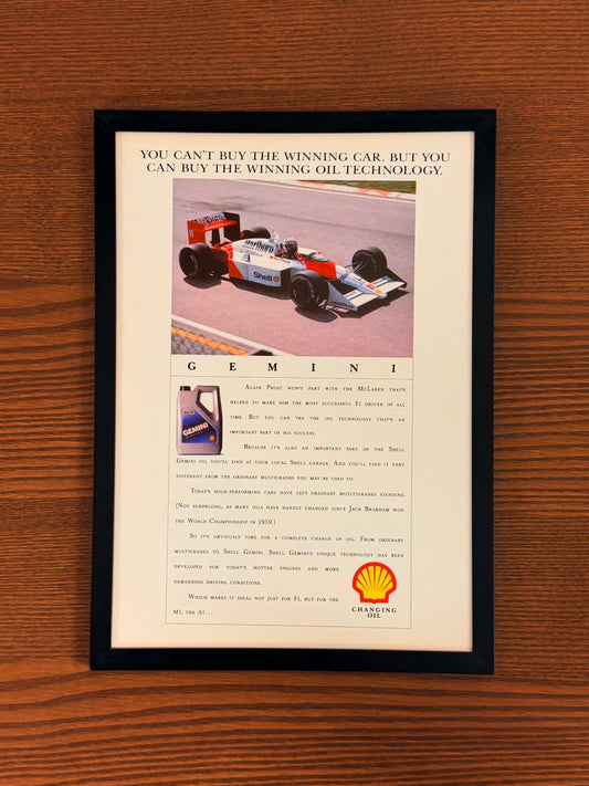 Original Shell McLaren Marlboro Formula 1 Advert - 1980s