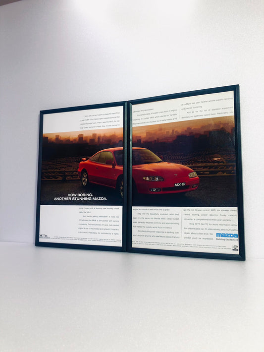 Rare Original Mazda MX-6 Advert - 1990s