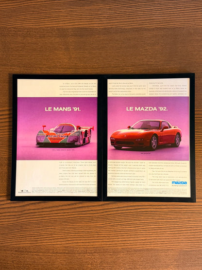 Original Le Mans Mazda RX7 Advert - 1993