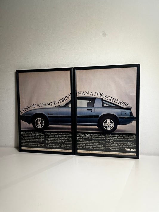 RARE Original Vintage Mazda RX-7 Advert - 1982