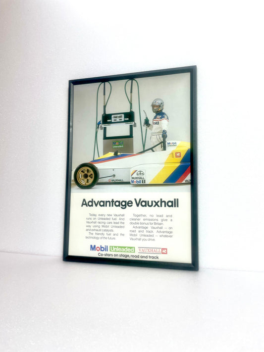 Original Vintage Mobil Advert - 'Advantage Vauxhall' - 1990