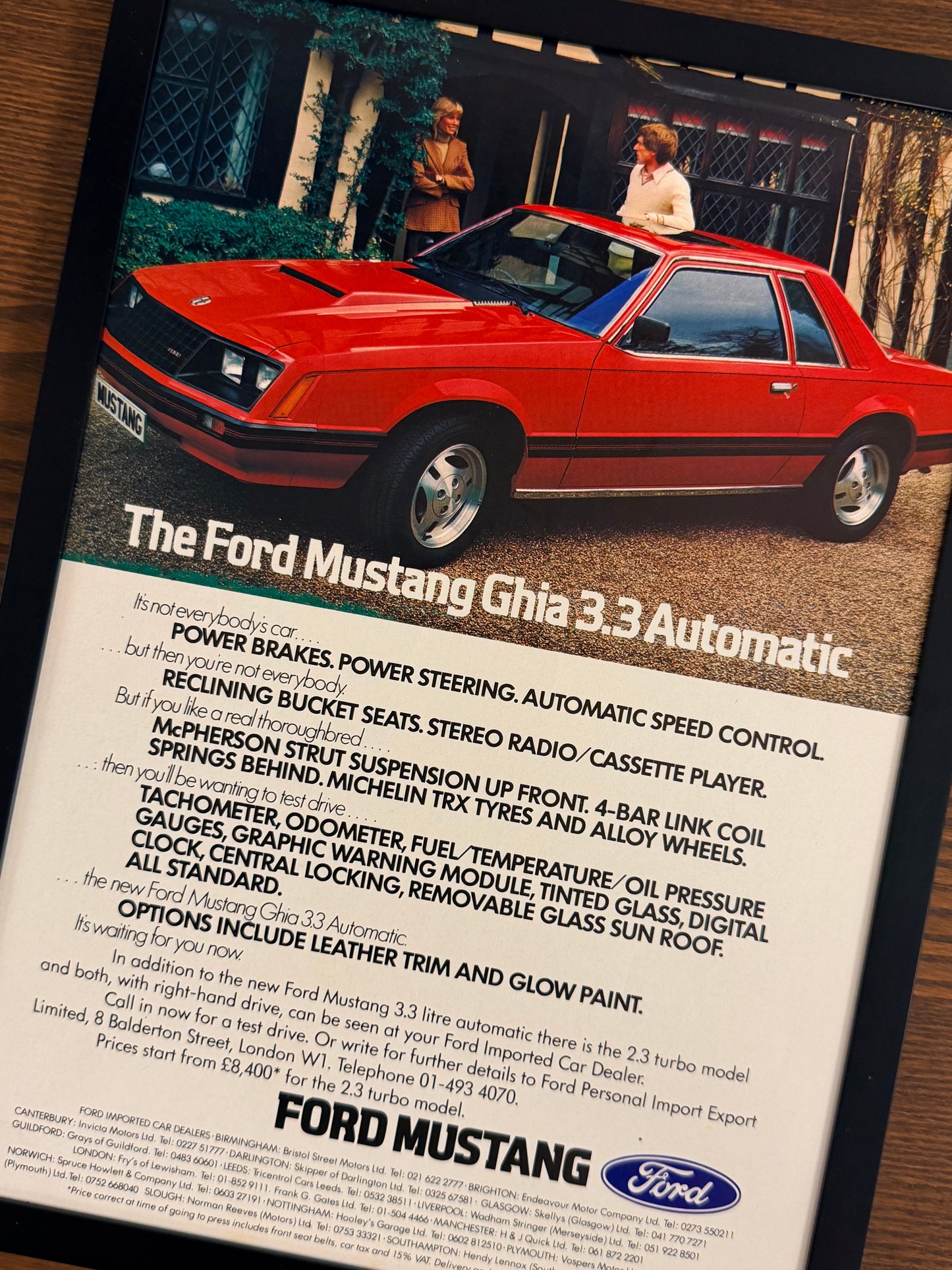 Original Ford Mustang Advert - 1980s