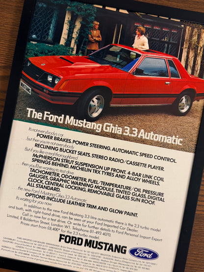 Original Ford Mustang Advert - 1980s