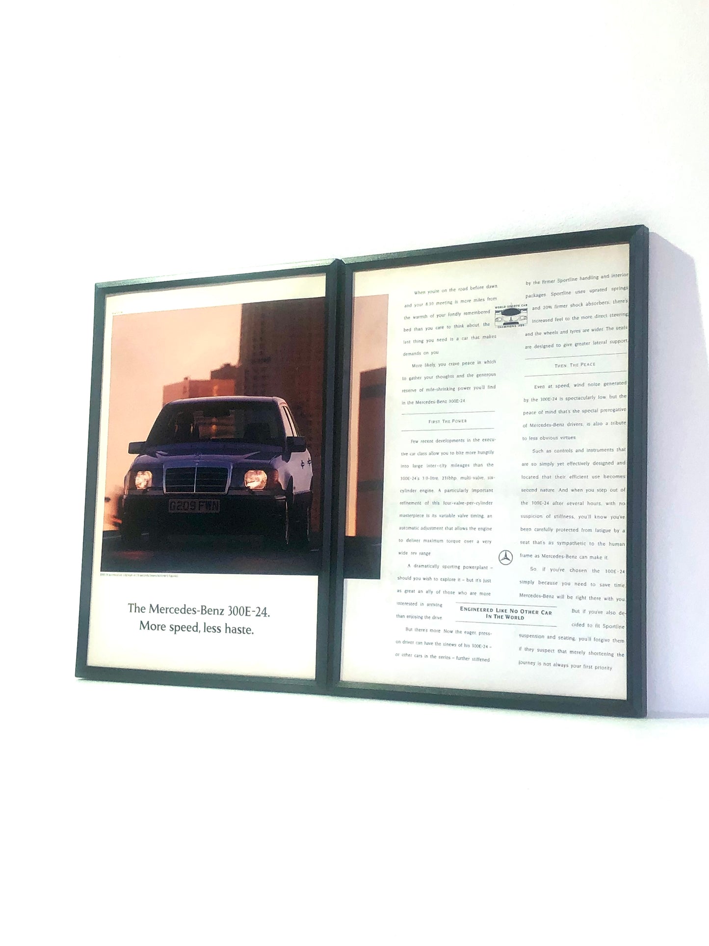 Original Vintage Mercedes 300E-24 Advert - 1990s
