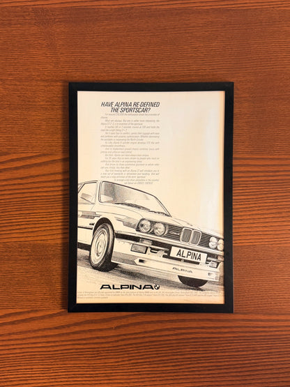 Original BMW C1 2.3 Alpina Advert - 1980s