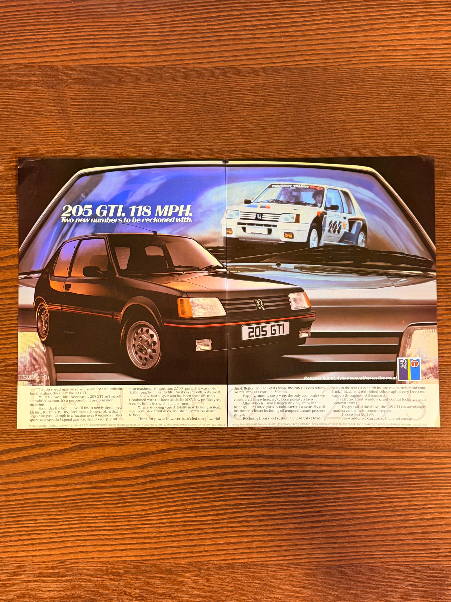 Original Peugeot 205 GTI Advert - 1980s