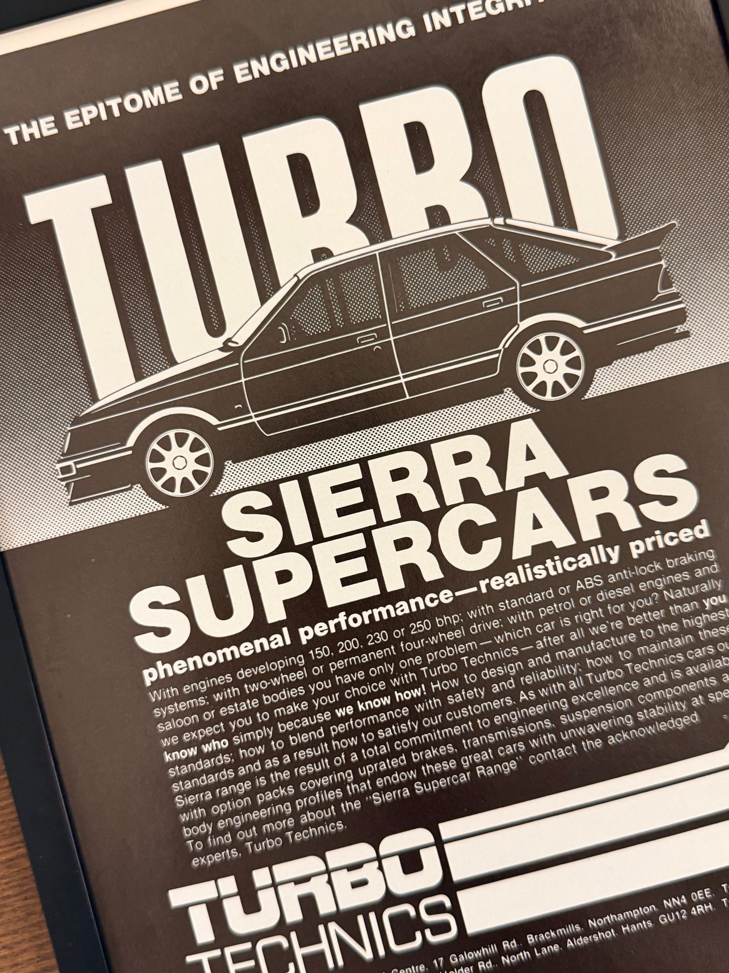 Original Ford Sierra Turbo Advert - 1980s