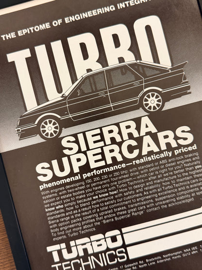 Original Ford Sierra Turbo Advert - 1980s
