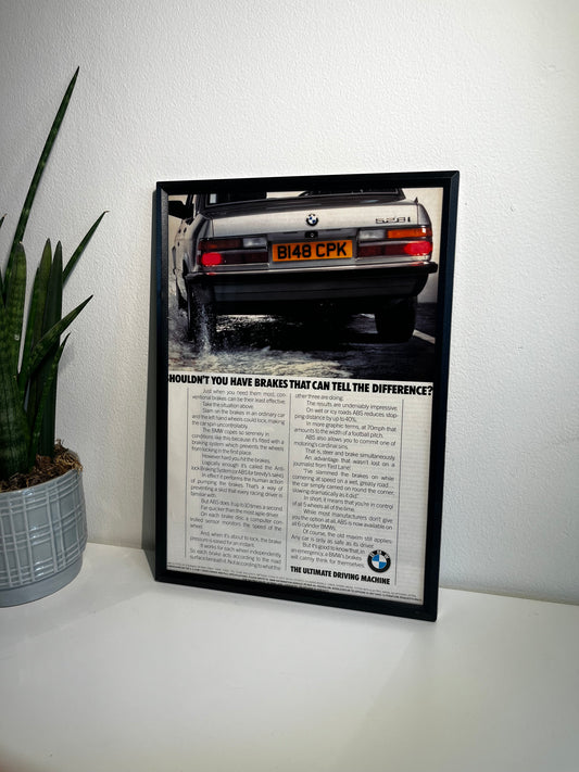 Original BMW E38 528i 5 Series Advert - 1984