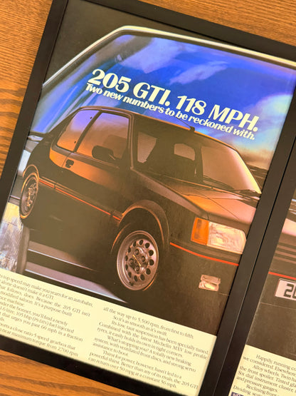 Original Peugeot 205 GTI Advert - 1980s