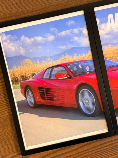 Original Ferrari Testarossa Advert - 1990s
