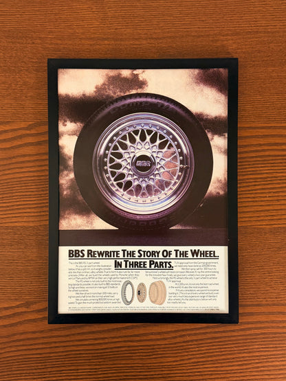 Original BBS RS 3 Split Alloys  Advert - 1985