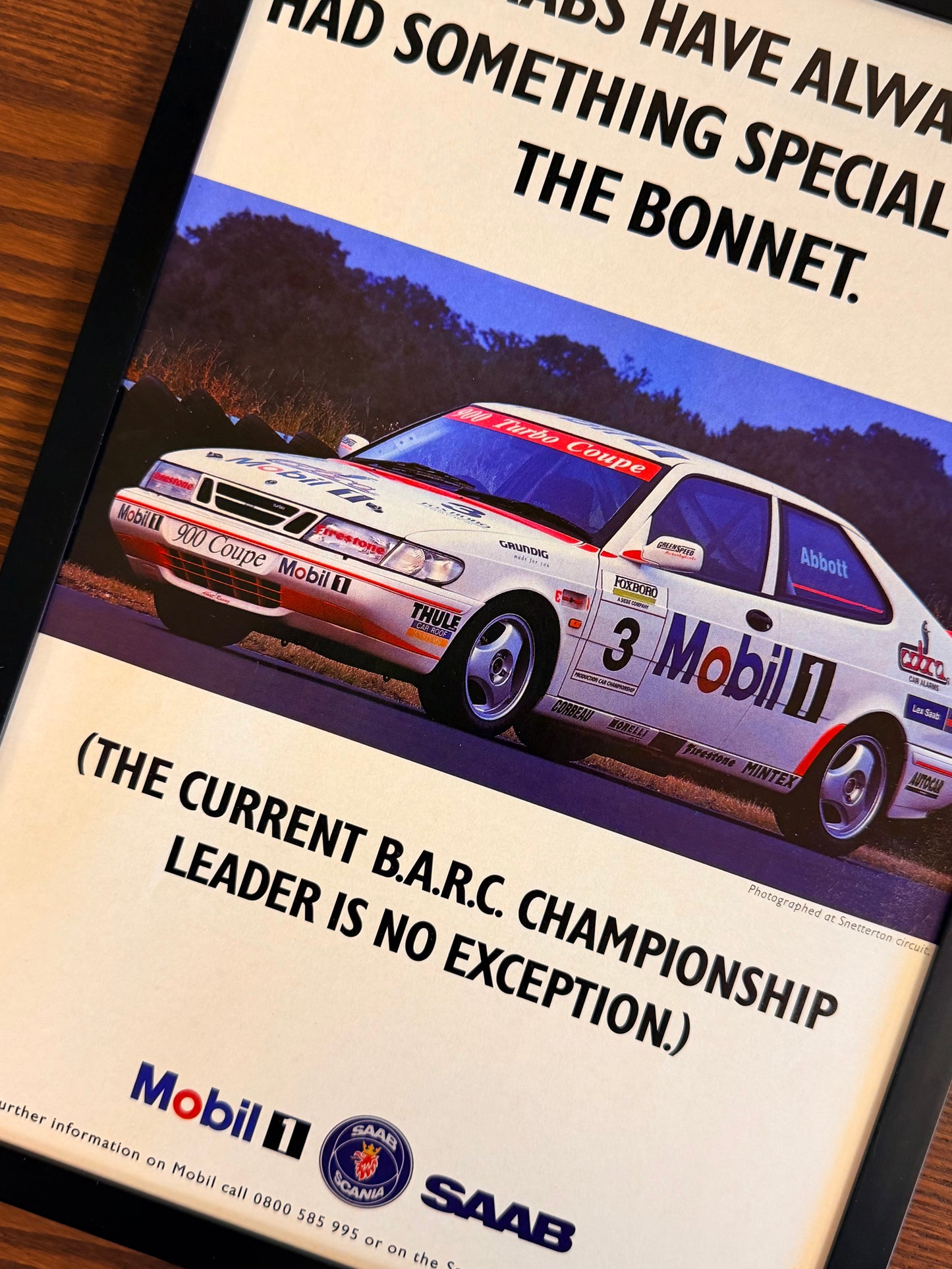 Original Saab 9000 Mobil Advert - 1990s