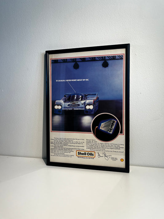 Original Porsche & Shell Le Mans Advert - 1980s