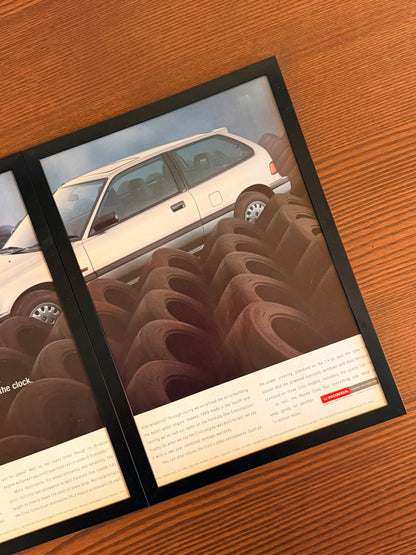 Original Honda Civic GL EF Advert - 1989