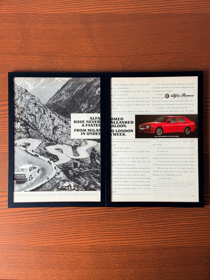 Original Alfa Romeo 75 Advertisement - 1980s