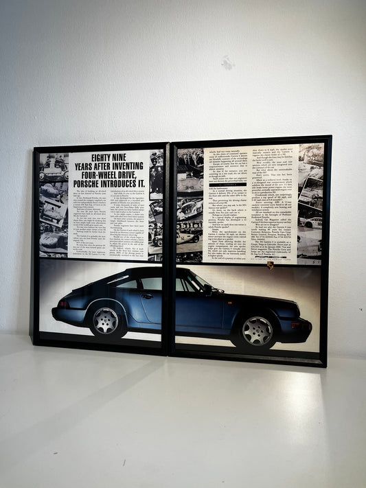 Original Porsche 911 Carrera 4 Advert - 1990s