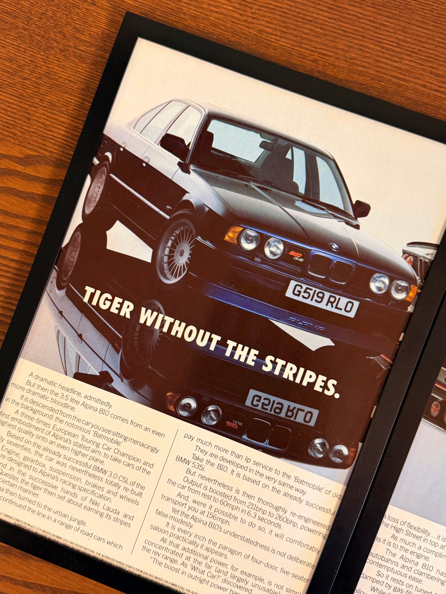 Original BMW E34 B10 Alpina x ‘Batmobile” Advert - 1990s