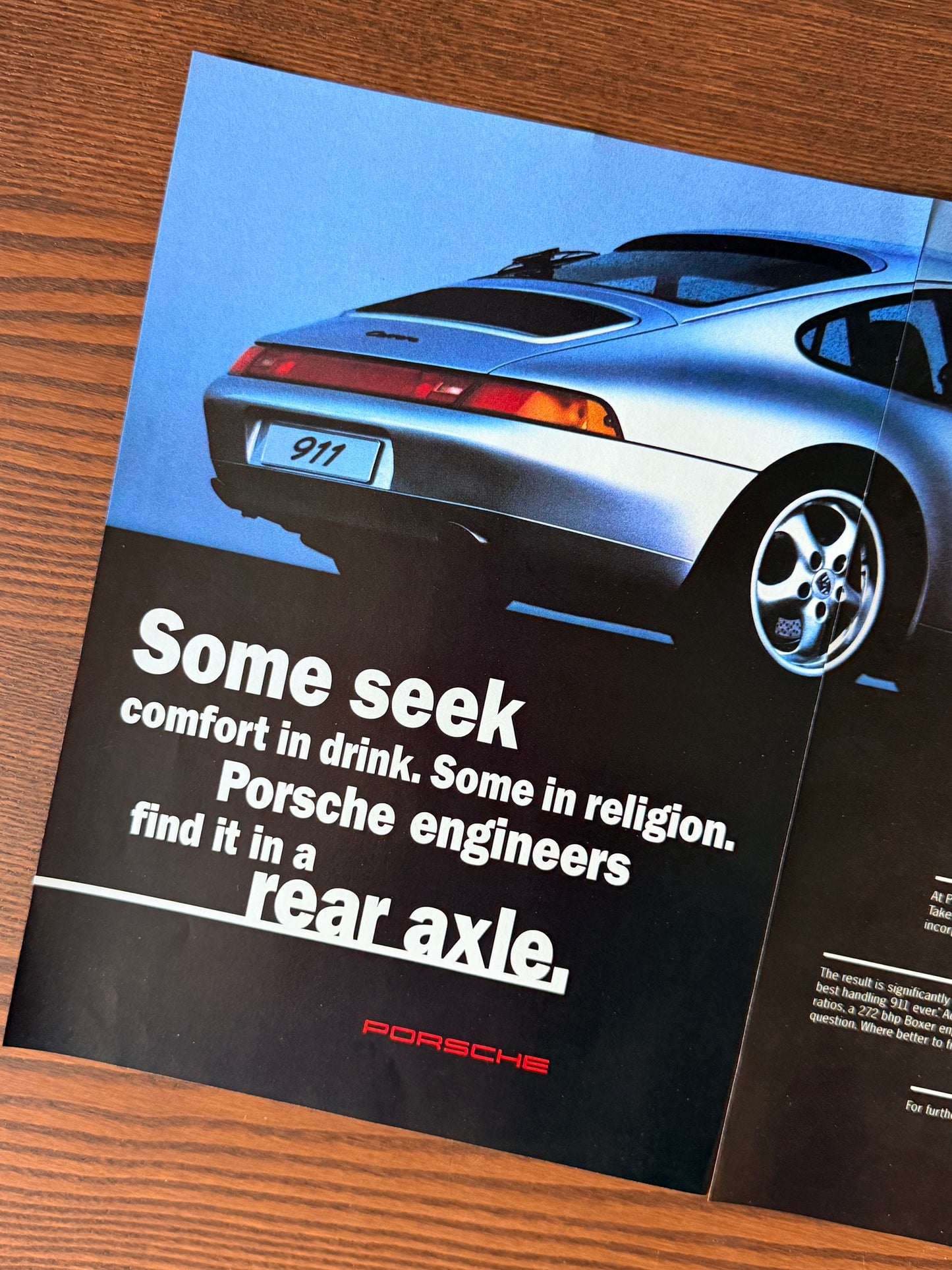 Original Porsche 911 Carrara Advert - 1990s