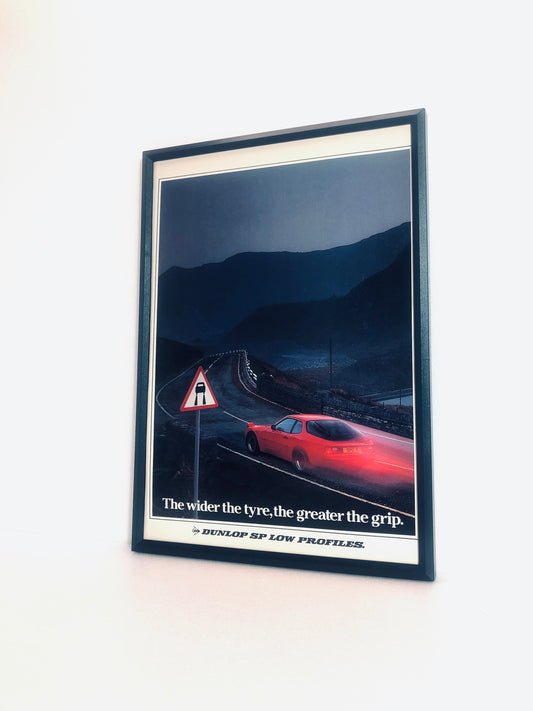 Rare Original Dunlop/Porsche Advert - 1980s