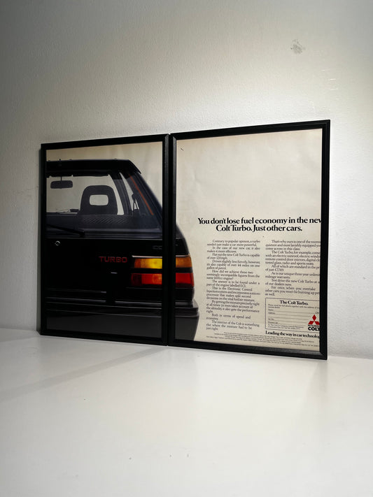 Original Mitsubishi Colt Turbo Advert - 1980s
