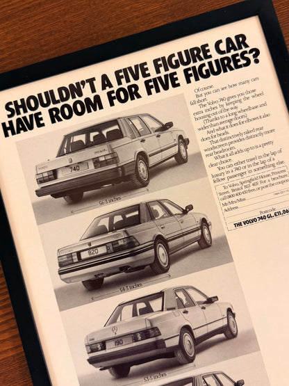 Original Volvo 740 Advert - 1980s