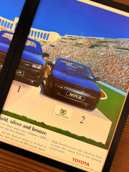 Original Toyota Supra, MR2, Celica Advert - 1980s