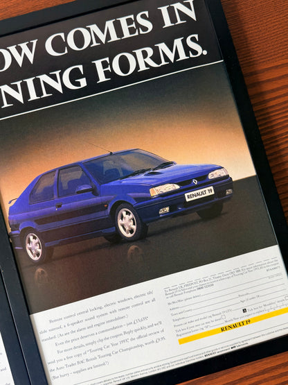 Original Renault 19 Advertisement - 1990s