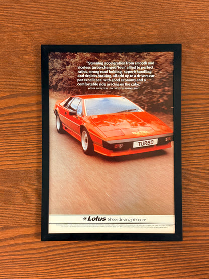 Original Lotus Turbo Advert - 1980s