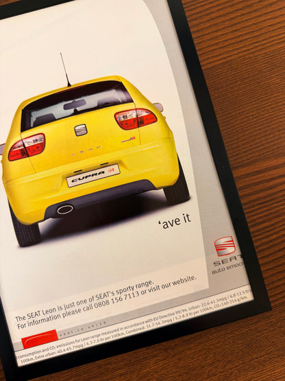 Original Seat Leon Curpa R Advert - 2000s