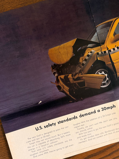 Original Volkswagen Mk3 Golf Advert - 1992