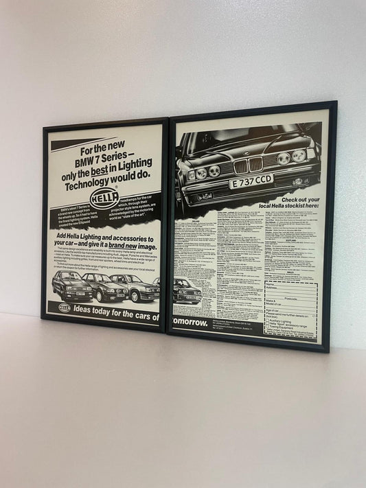 Original Rare BMW 7 Series HELLA Advert - 1998