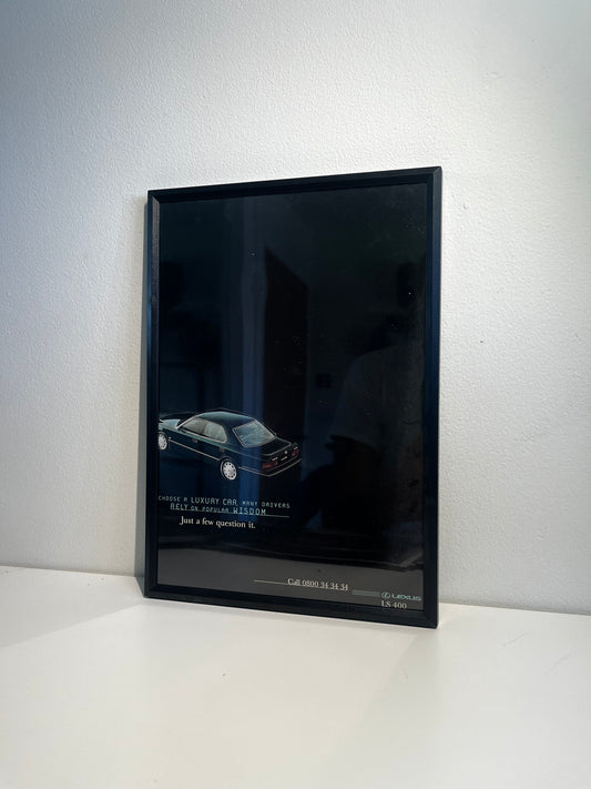 Original Lexus LS 400 Advert  - '...MANY DRIVERS RELY ON POPULAR WISDOM...' - 1990s