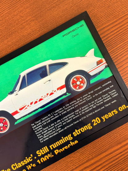 Original Porshe 911 Carrera Advert - 1981